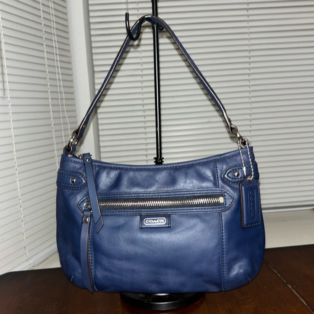 COACH Daisy  Blue  Leather Hobo Bag